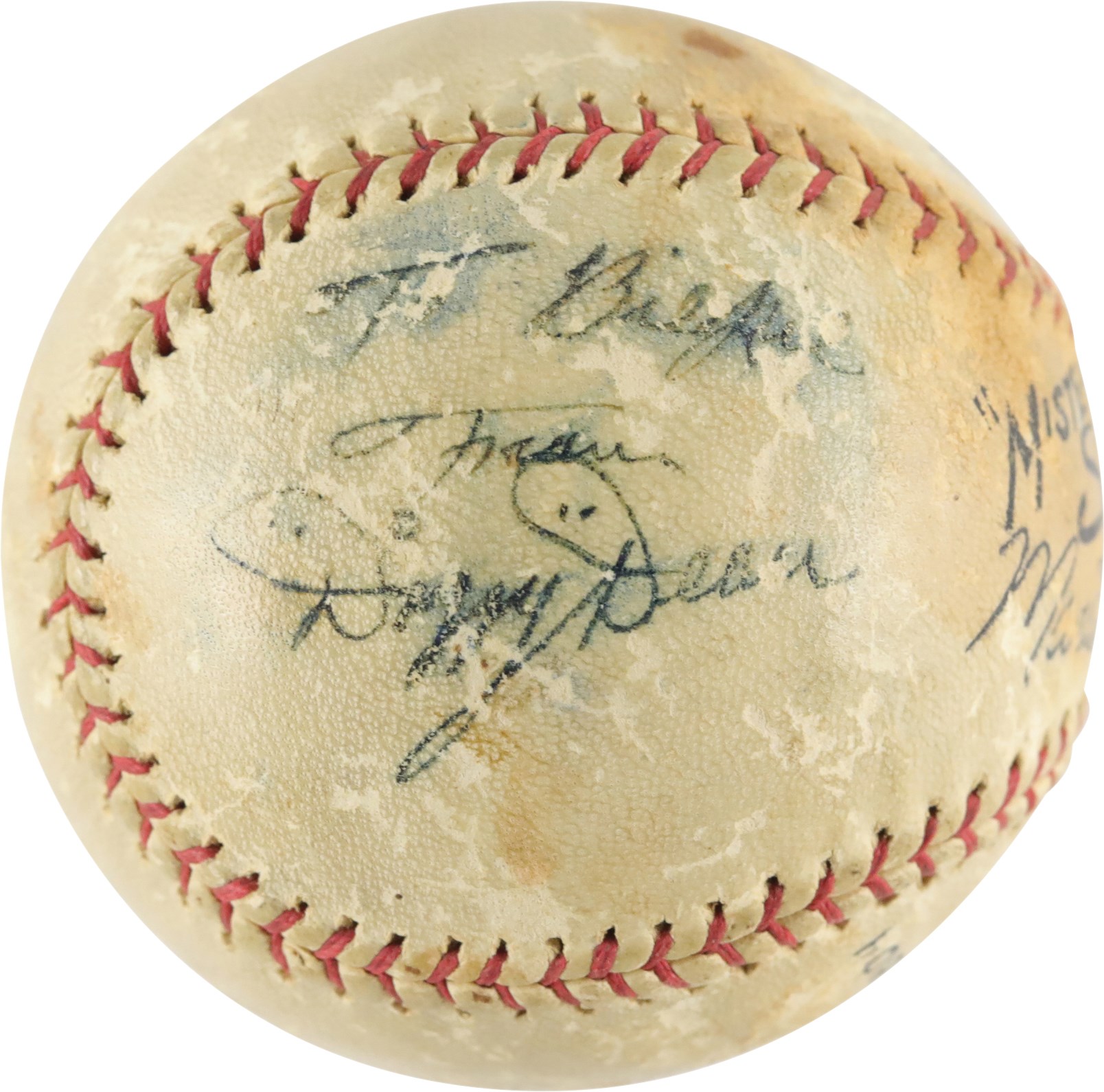 Baseball Autographs - Dizzy Dean Single-Signed Baseball (JSA)