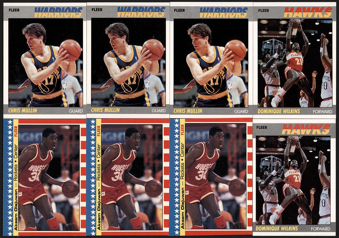 Basketball Cards - 1987-1988 Fleer Basketball HOFer & Star Card Collection (125)