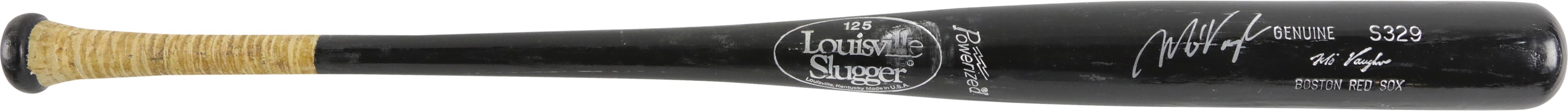 Baseball Equipment - Circa 1995 Mo Vaughn Boston Red Sox Signed Game Used Bat