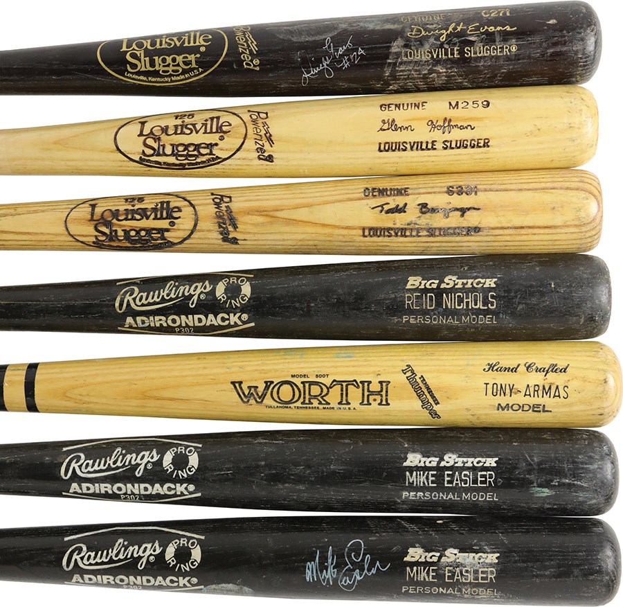 Baseball Equipment - Boston Red Sox Game Used Bat Collection (7)