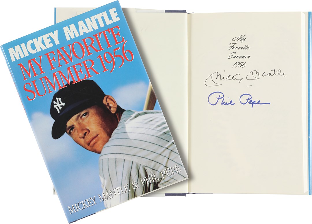Mickey Mantle Signed "My Favorite Summer 1956" Hardcover Book