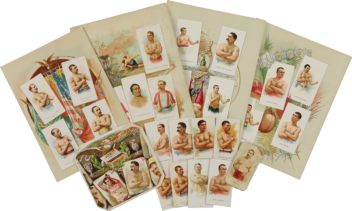 1888 A16 / A17 Allen & Ginter Individual Page Collection (5) Plus Scraps