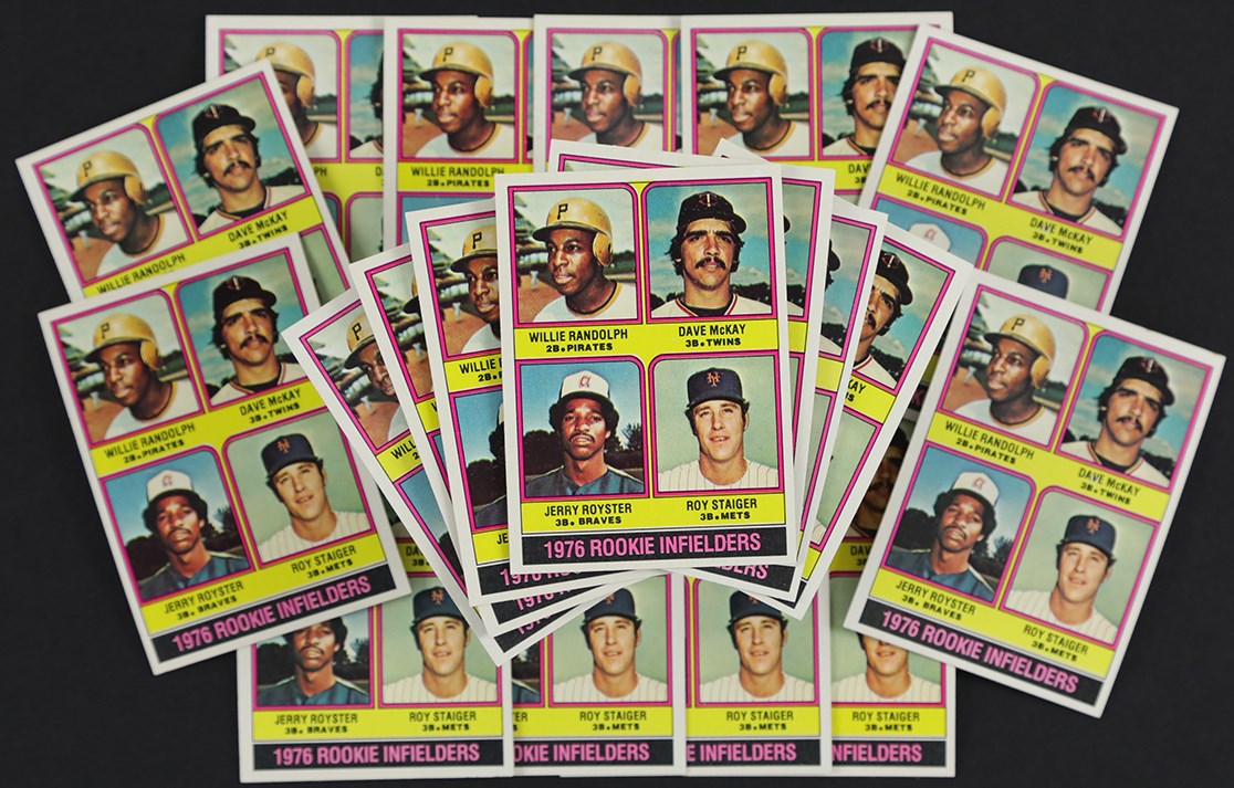 - 1976 Topps Baseball #592 Willie Randolph Rookie Card Hoard (70)