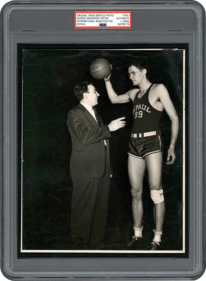 - 1940s George Mikan at DePaul Photograph (PSA Type I)