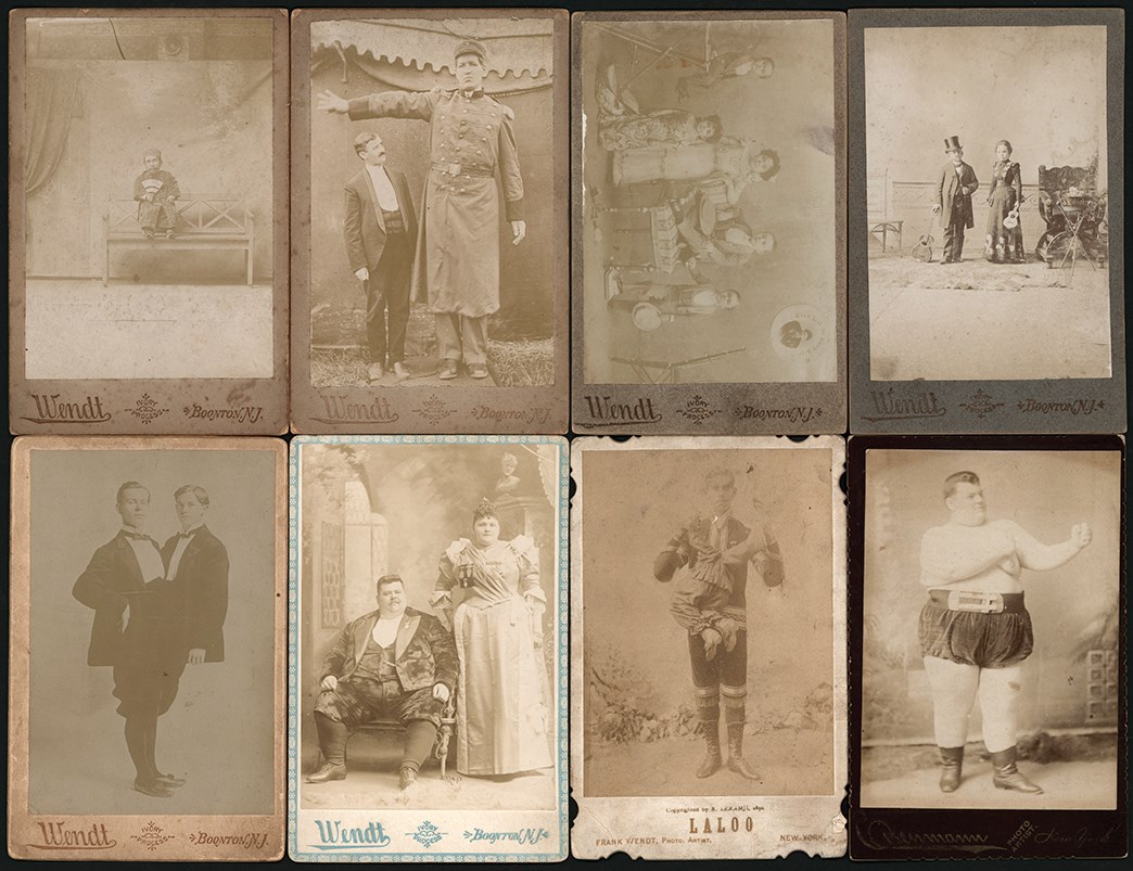 Non-Sports Cards - Collection of Cabinet Cards w/Actresses, Actors, Circus Freaks & More Newsboy (47)