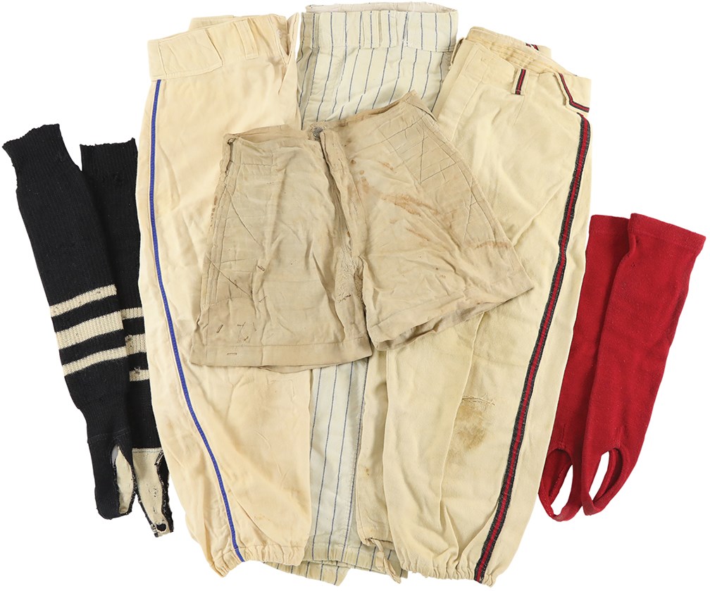 Baseball Equipment - Vintage Baseball Pants and Equipment Collection w/1971 NY Yankees Pants