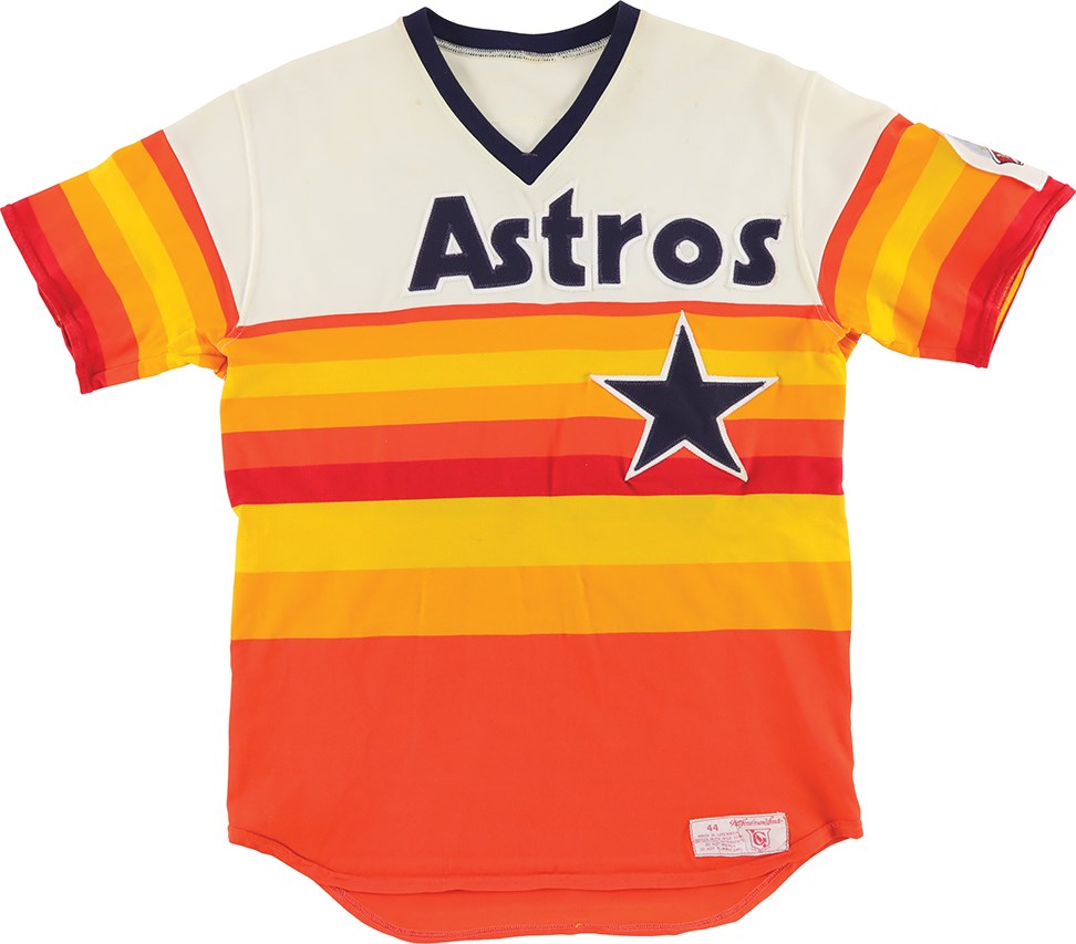 Baseball Equipment - 1986 Larry Anderson Houston Astros Game Worn Jersey