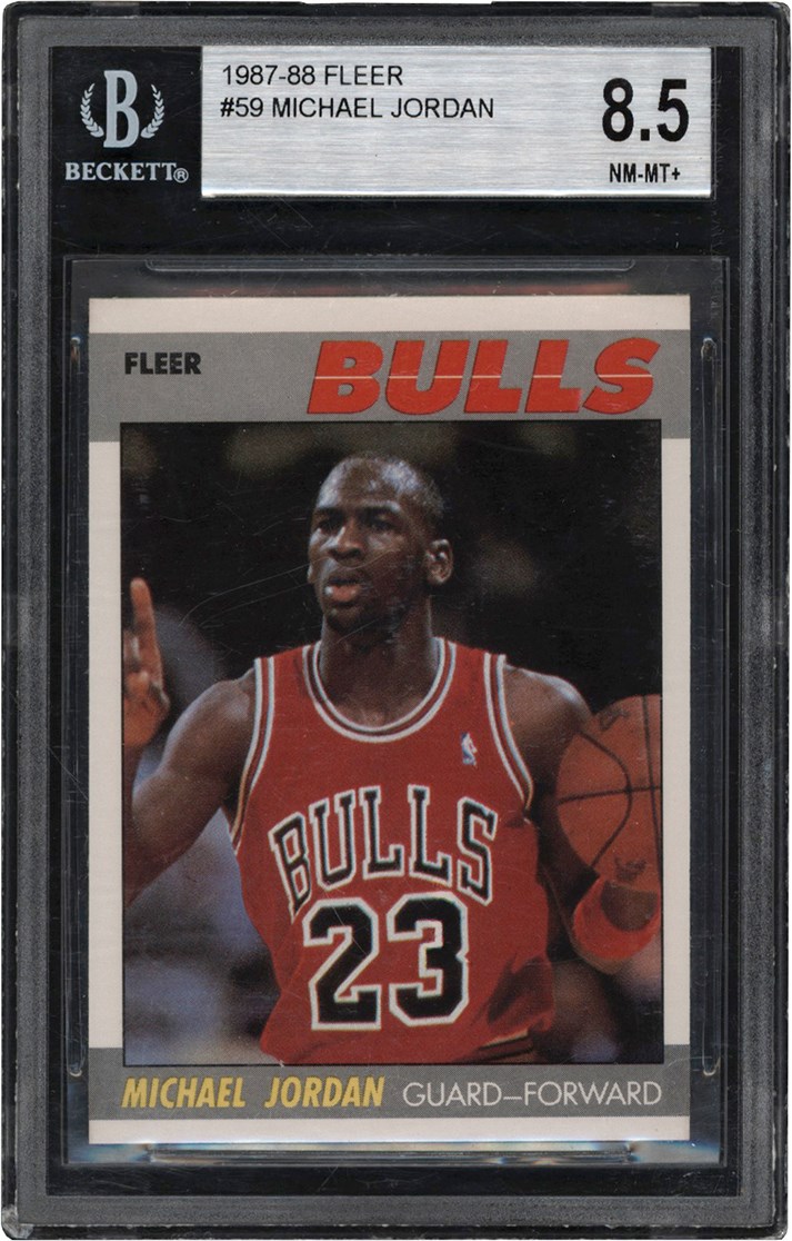1987-1988 Fleer Basketball #59 Michael Jordan BGS NM-MT+ 8.5