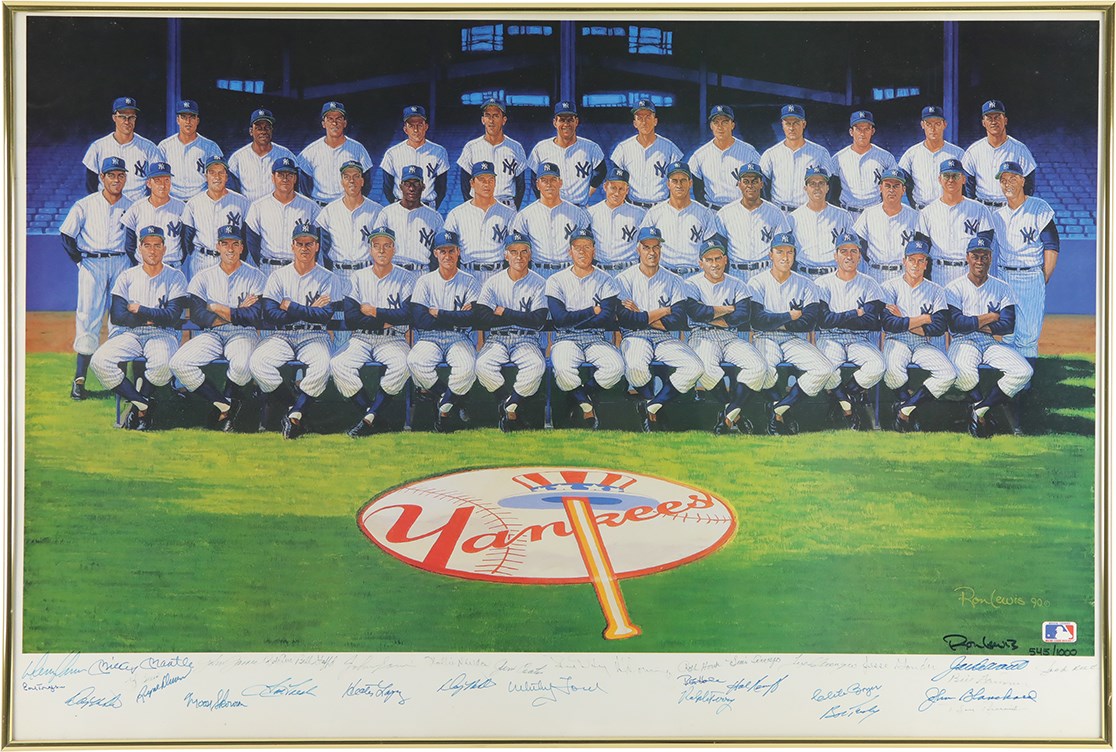 - 1961 World Champion New York Yankees Reunion Team-Signed Limited Edition Lithograph