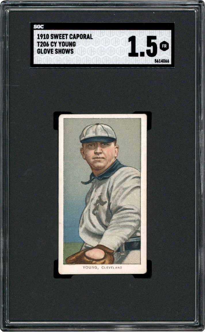 909-1911 T206 Cy Young (Glove Shows) SGC FR 1.5