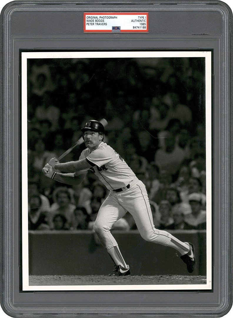 Vintage Sports Photographs - 1985 Wade Boggs Photograph (PSA Type I)