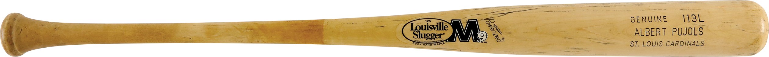 Baseball Equipment - 2007 Albert Pujols St. Louis Cardinals Game Used Bat (PSA GU 9)