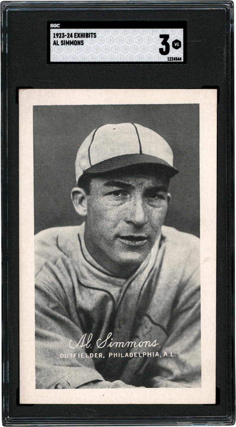 - 923-1924 Exhibits Al Simmons Rookie Card SGC VG 3