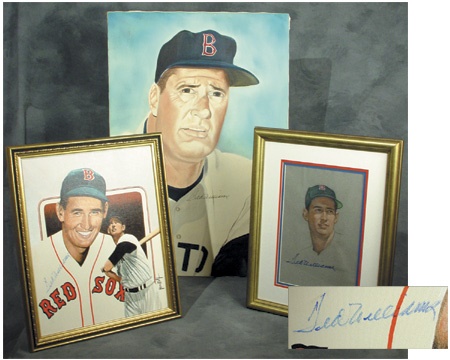 - Ted Williams Signed Original Artwork Collection (3)
