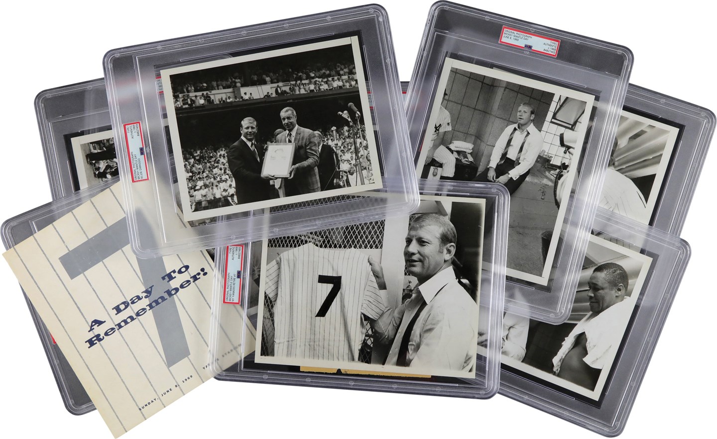 Mantle and Maris - Mickey Mantle Day Photographs (10) (PSA Type I)