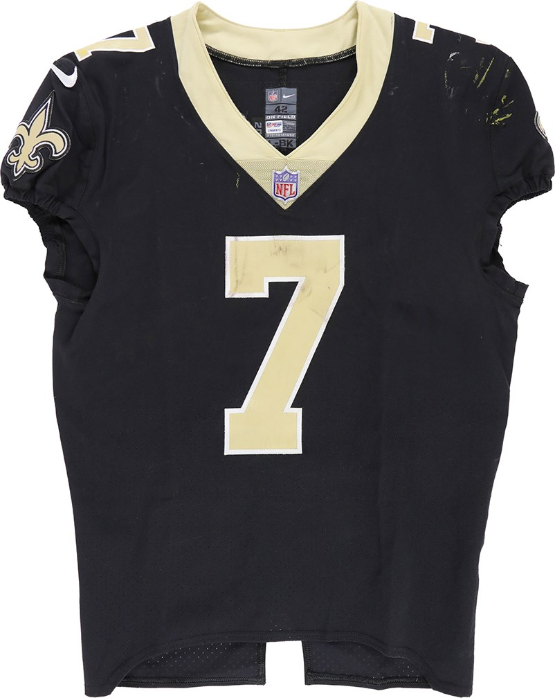 0/12/20 Taysom Hill New Orleans Saints Game Worn Jersey - Last Minute Game Tying Touchdown Leads to Saints Overtime Victory (Davious Photo-Matched & NFL PSA)