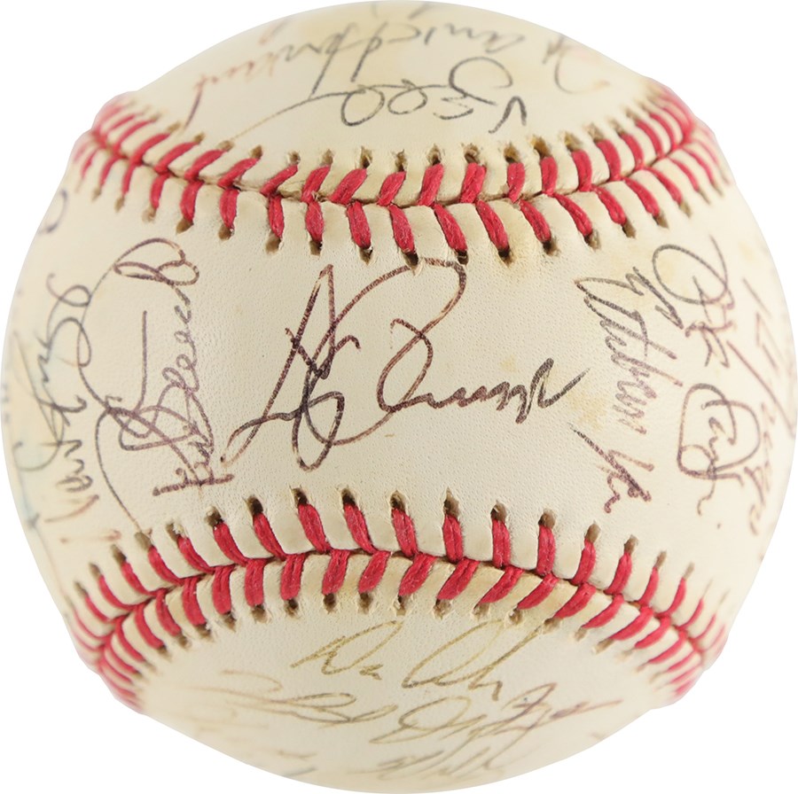 Baseball Autographs - 1998 Tampa Bay Devil Rays Inaugural Year Team-Signed Baseball