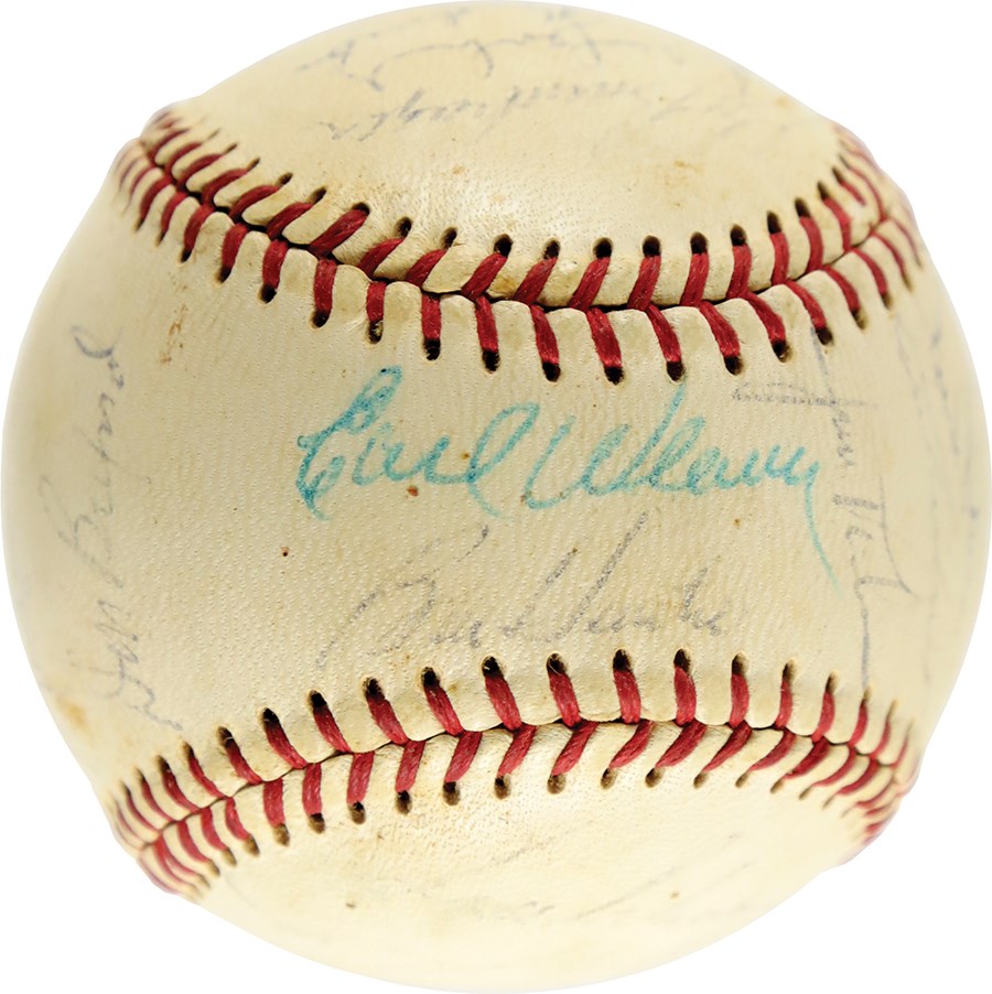 1969 Baltimore Orioles AL Champions Team-Signed Baseball w/Player Letter