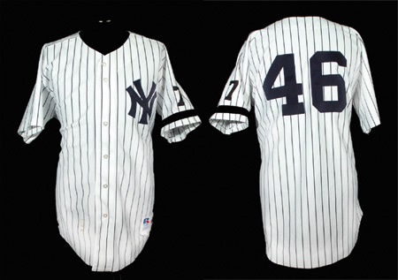 - 1995 Andy Pettitte Game Worn Rookie Jersey