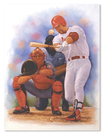 - Mark McGwire 70 Home Run Original Painting by Doo S. Oh (38x50”)