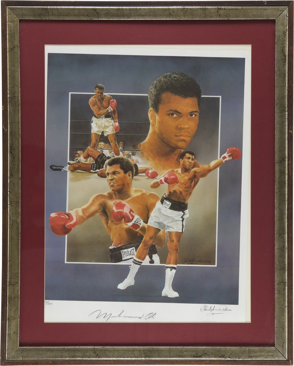 - 1980s Muhammad Ali Signed Limited Edition Lithograph
