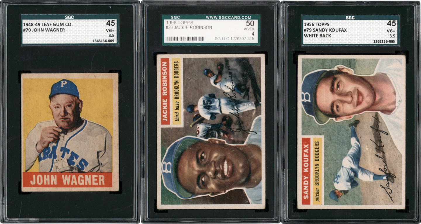- 1948-1956 Topps, Bowman & Leaf Collection w/Honus Wagner (109)