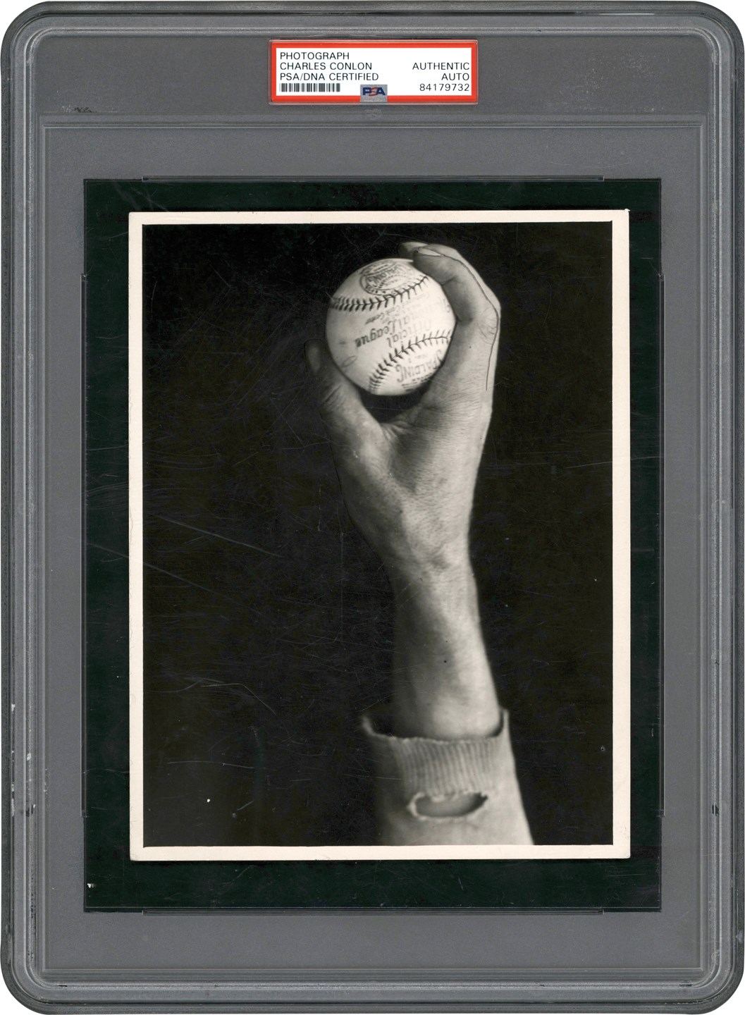 - 1920s Guy Bush "Fastball Grip" Type I Photograph by Charles Conlon - Signed by Conlon on Reverse (PSA)