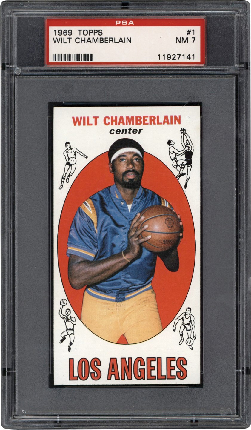 - 1969-1970 Topps Basketball #1 Wilt Chamberlain PSA NM 7