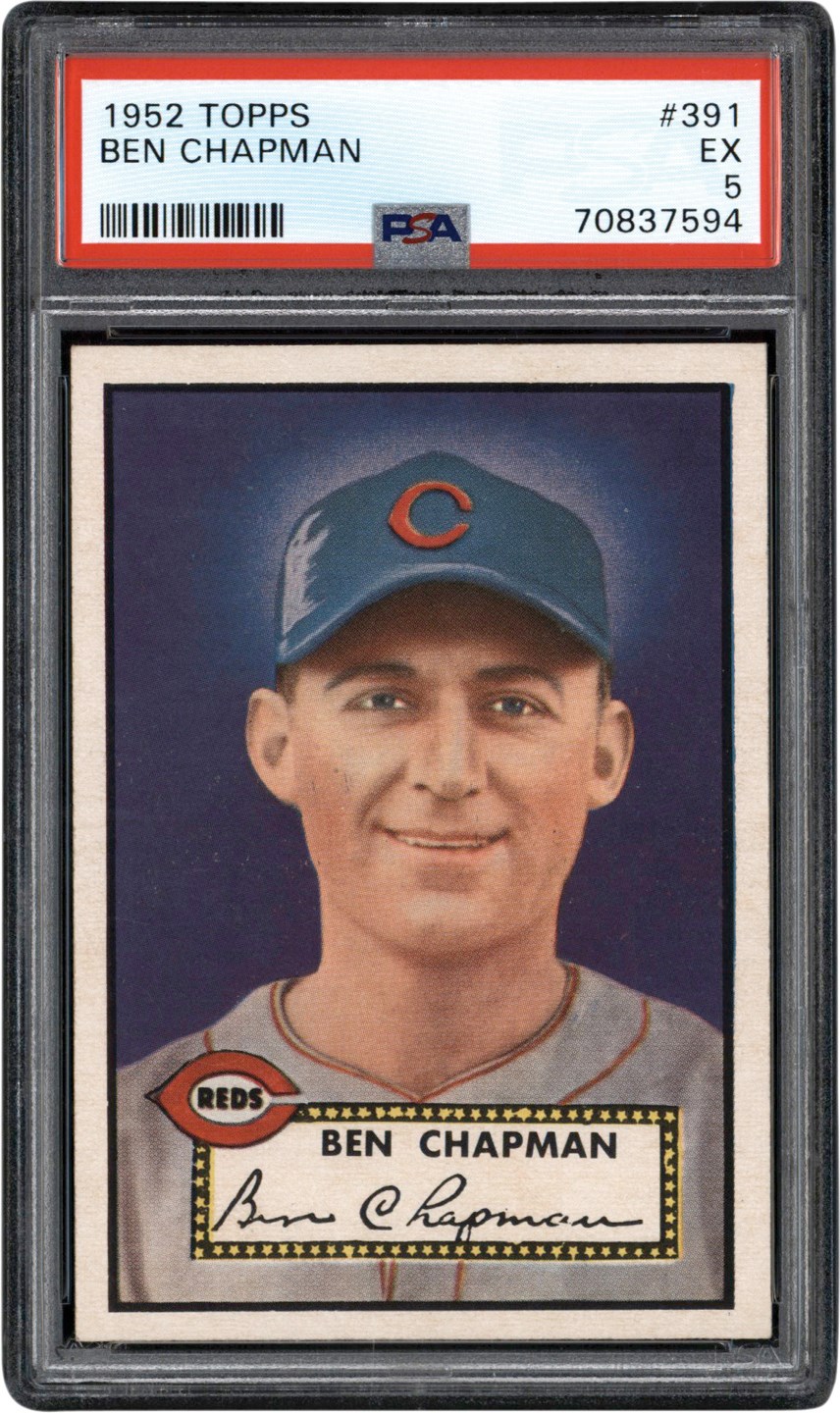 - 1952 Topps #391 Ben Chapman PSA EX 5 - Newly Discovered Example
