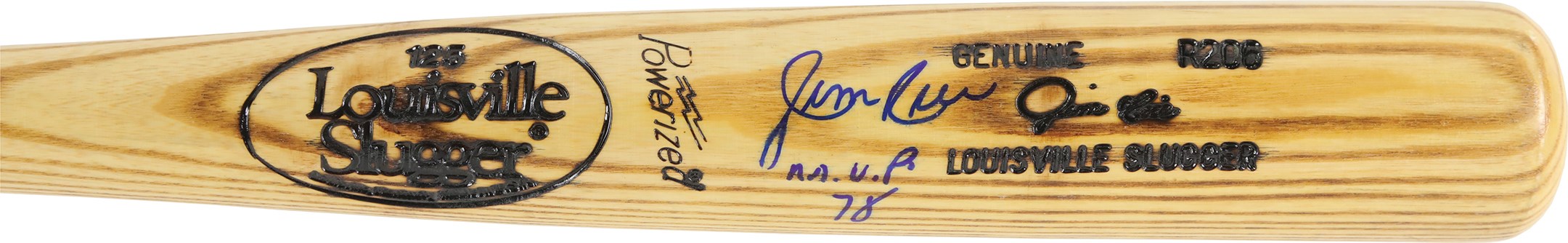 Baseball Equipment - Jim Rice Signed Game Ready Bat