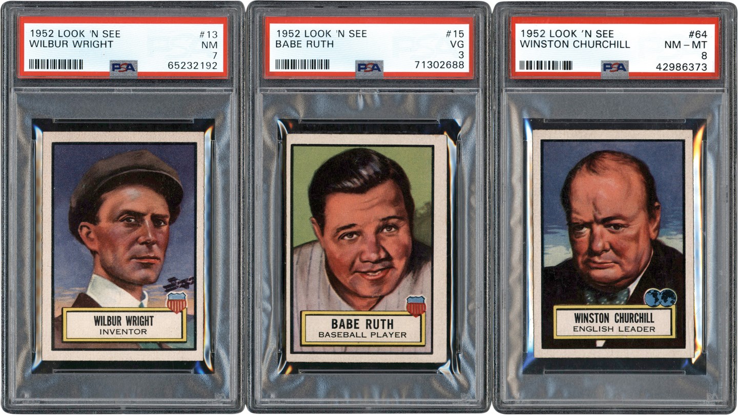 Non-Sports Cards - 1952 Topps Look N See Collection w/Babe Ruth (23)