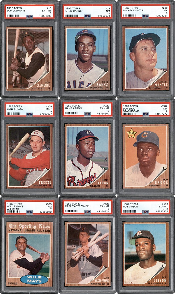 1962 Topps Baseball High Grade Complete Set (598)