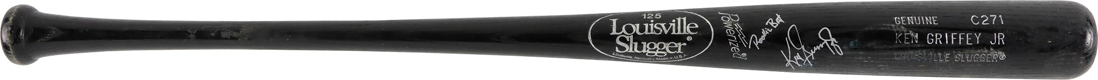 Baseball Equipment - 989 Ken Griffey Jr. Rookie Seattle Mariners Signed Game Used Louisville Slugger Bat with "Rookie Bat" Inscription (PSA GU 8)