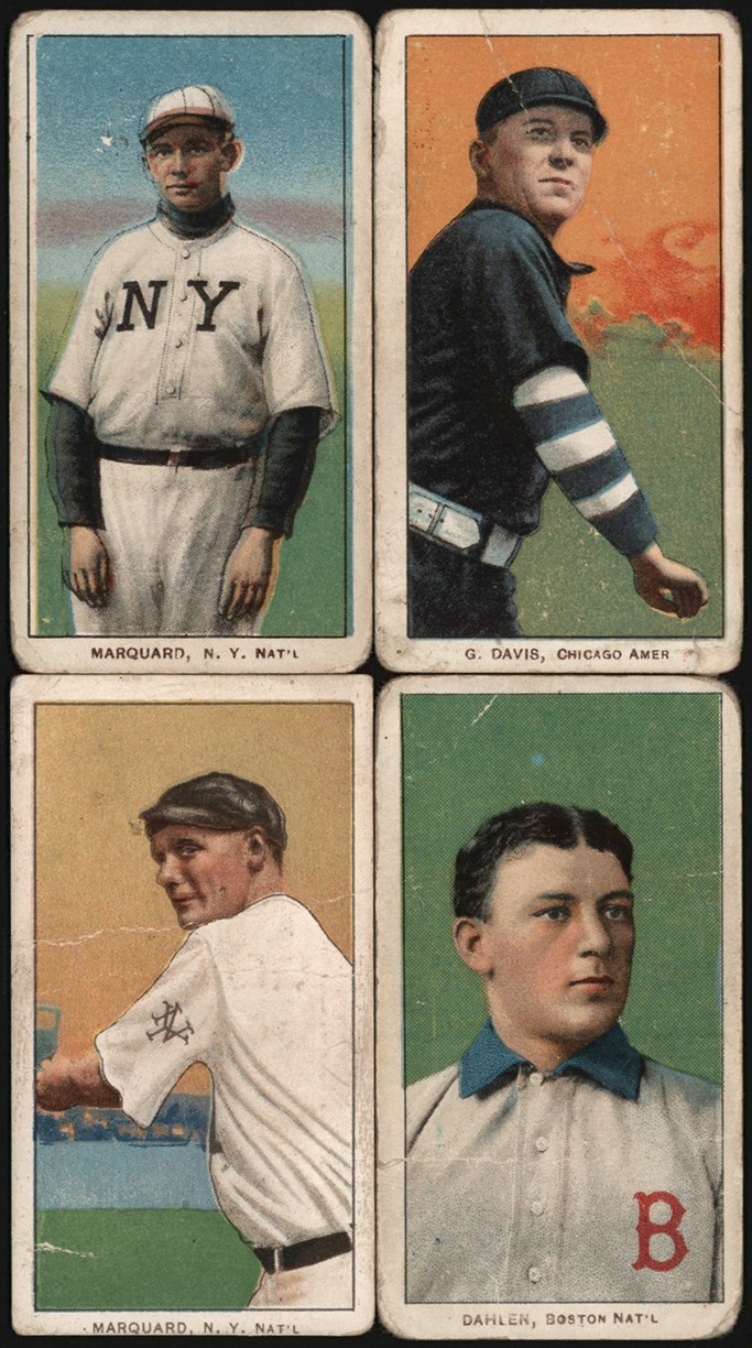 - 909-1911 T206 White Border Collection w/Three Hall of Famers  (10)