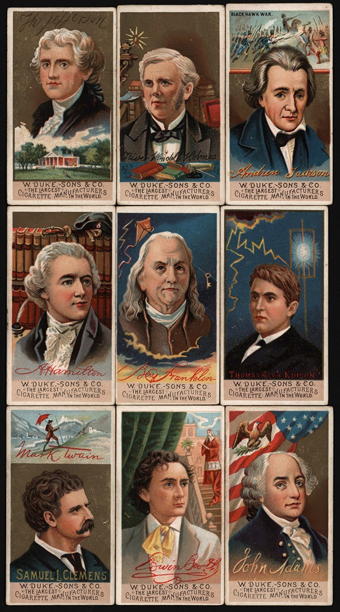 Non-Sports Cards - 1887 N76 W. Duke & Sons Great Americans Partial Set (35/50)