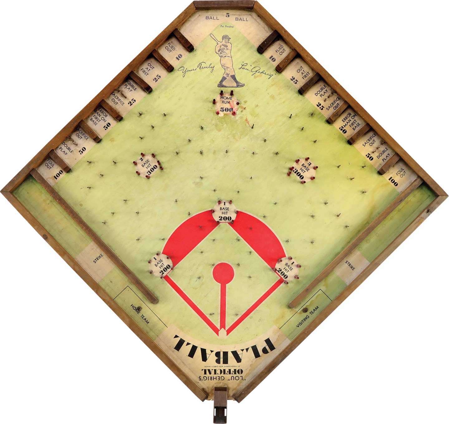 1932 "Lou Gehrig's Official PLABALL" Game