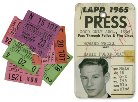 - Beatles Hollywood Bowl Tickets & Press Pass (7)