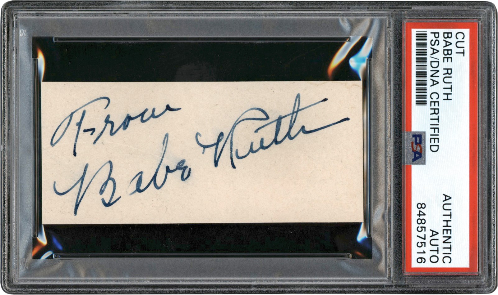 Ruth and Gehrig - Strong Babe Ruth Signature (PSA)