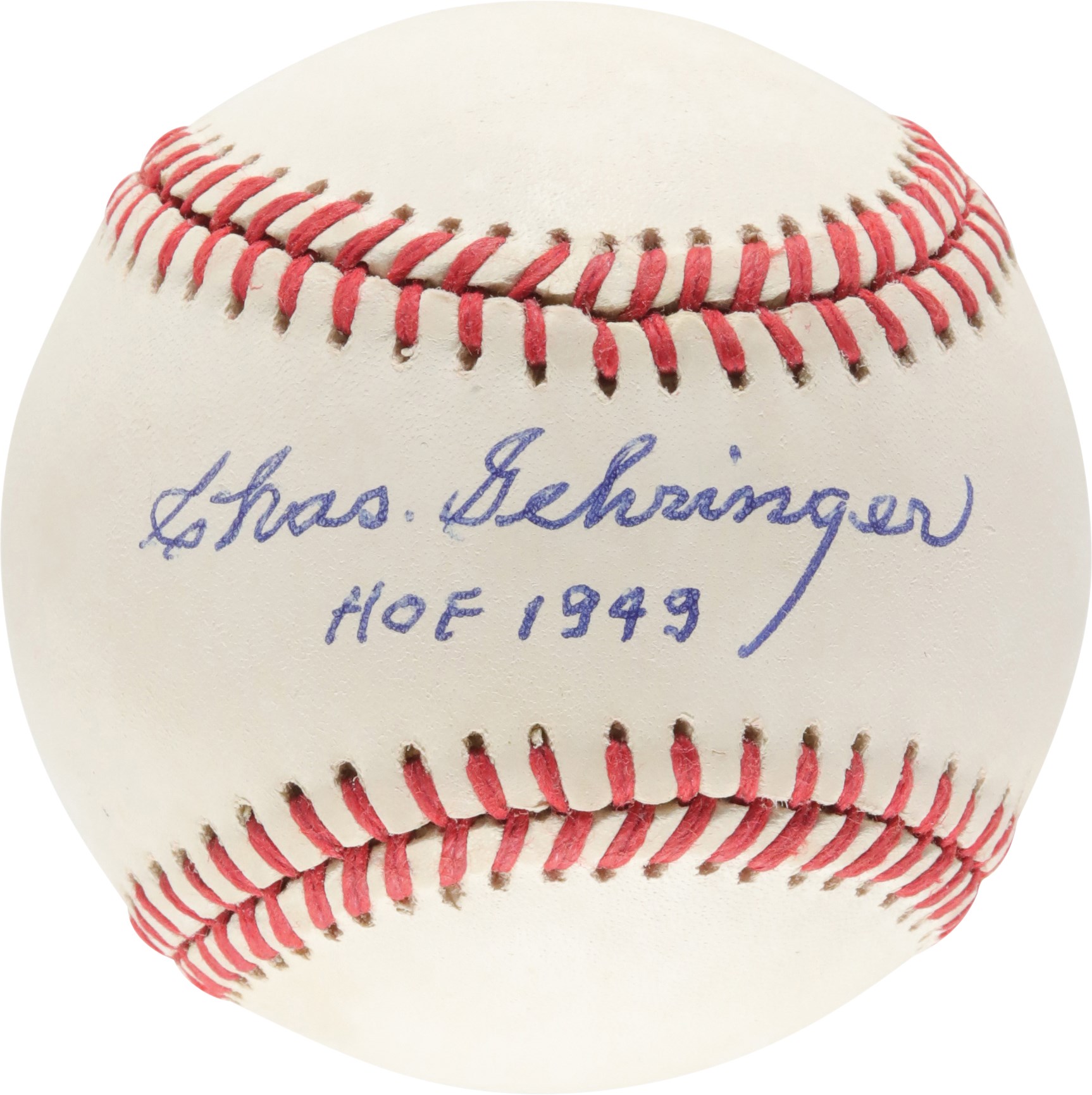 Baseball Autographs - Charlie Gehringer "HOF 1949" Single Signed Baseball (PSA MINT 9 Auto)