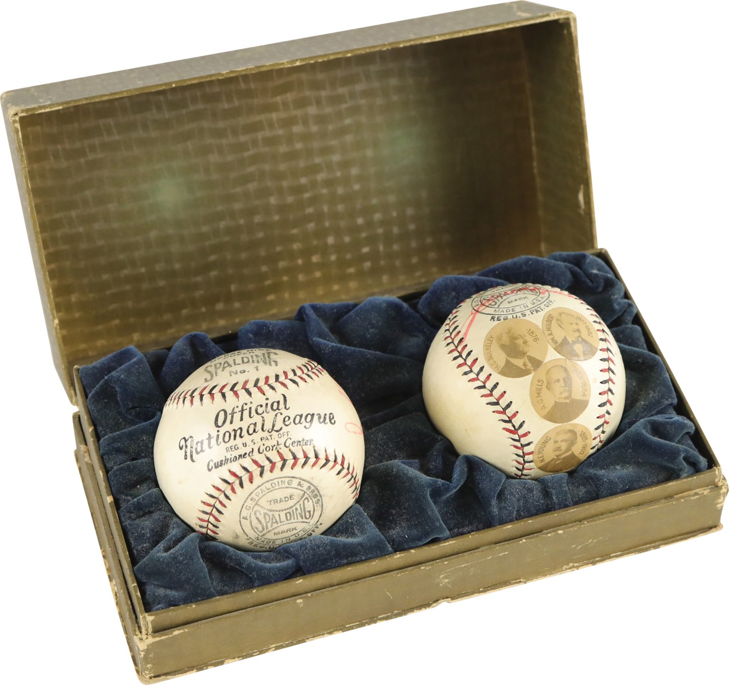 - 1926 National League Golden Jubilee Baseballs in Display Box