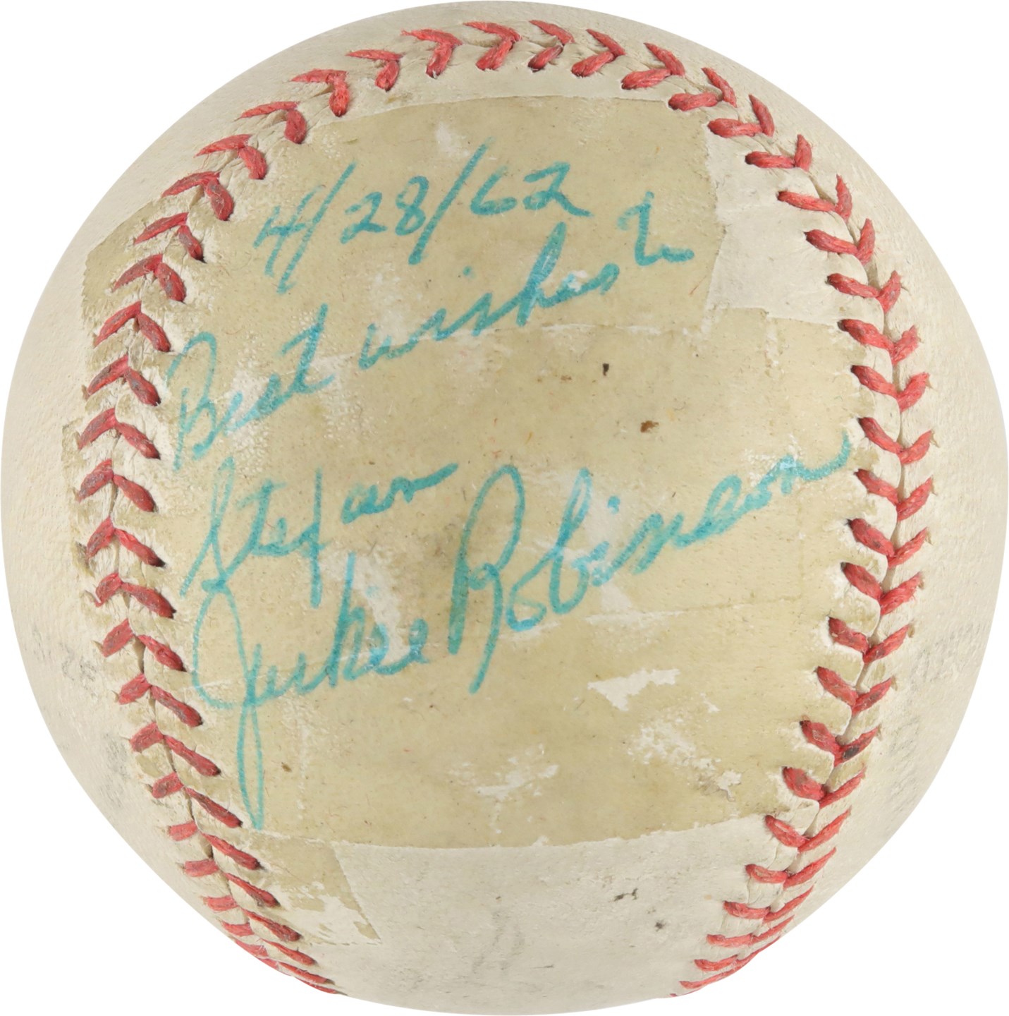 Jackie Robinson Single-Signed Baseball (PSA)