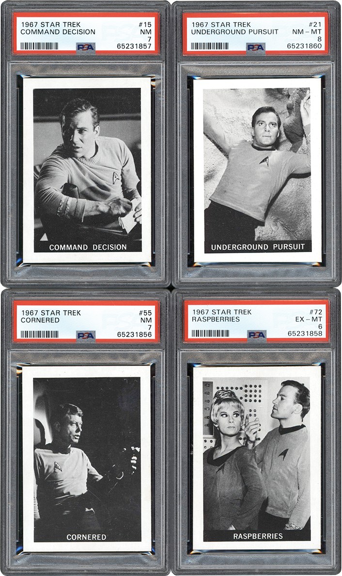 Non-Sports Cards - 1967 Leaf Star Trek Partal Set (36/72) w/PSA