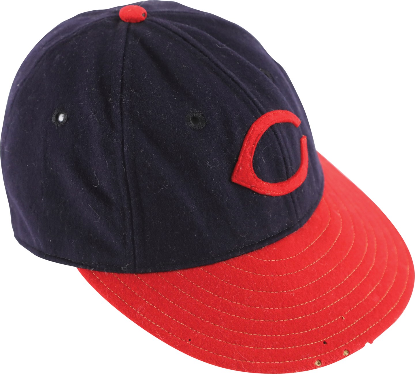 Circa 1939 Harry Craft Cincinnati Reds Game Worn Hat