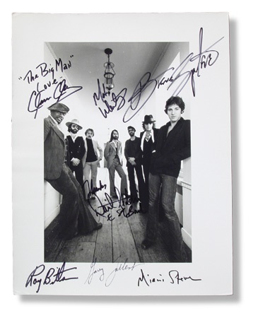 - Bruce Springsteen & The E Street Band  Signed 11x14” Photo