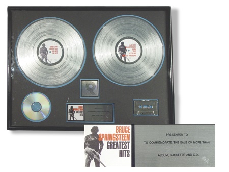 - Bruce Springsteen Platinum Record Award