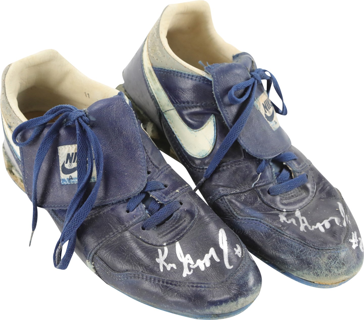 Baseball Equipment - 1989 Ken Griffey Jr. Seattle Mariners Rookie Signed Game Used Cleats (Griffey Jr. COA & PSA)