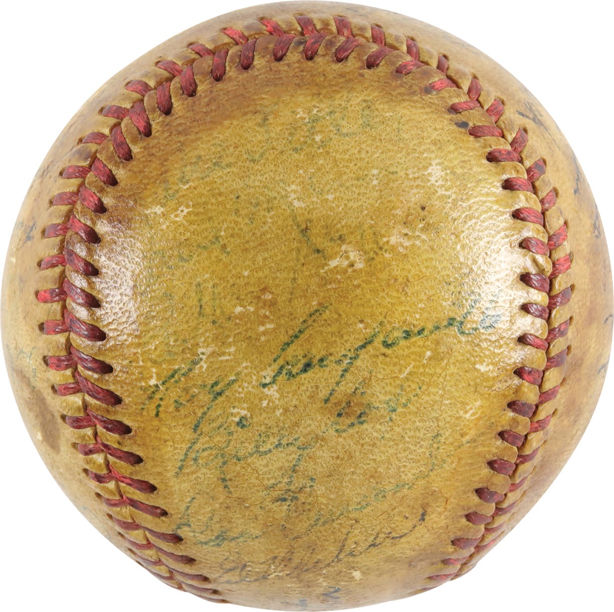 1949 Brooklyn Dodgers Team-Signed Baseball w/Robinson & Campanella (PSA)