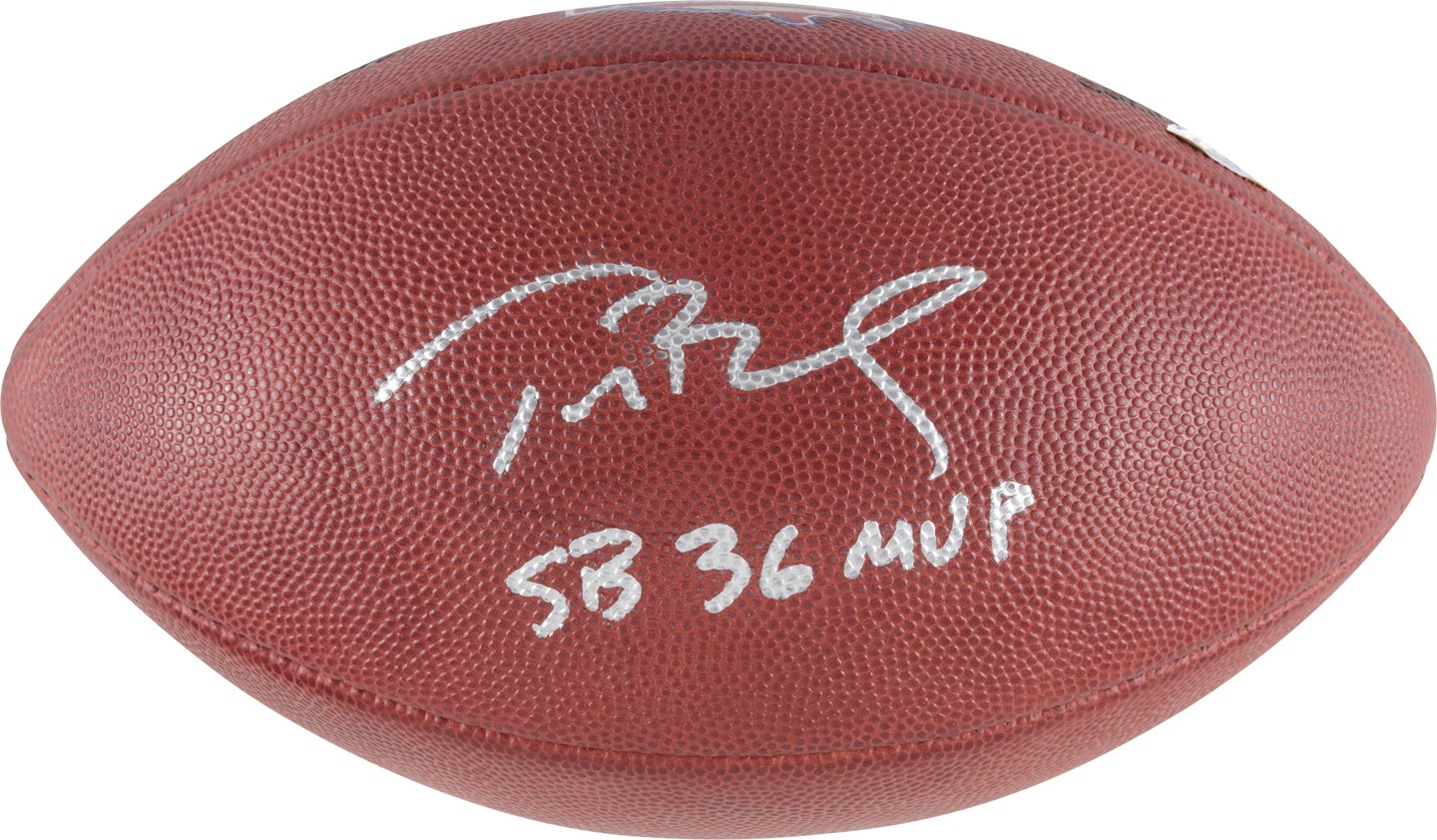 Tom Brady Super Bowl Football Collection - 2002 Tom Brady Signed Inscribed "SB 36 MVP" Super Bowl XXXVI Game Used Football - Brady's First Championship (NFL PSA & Tristar)