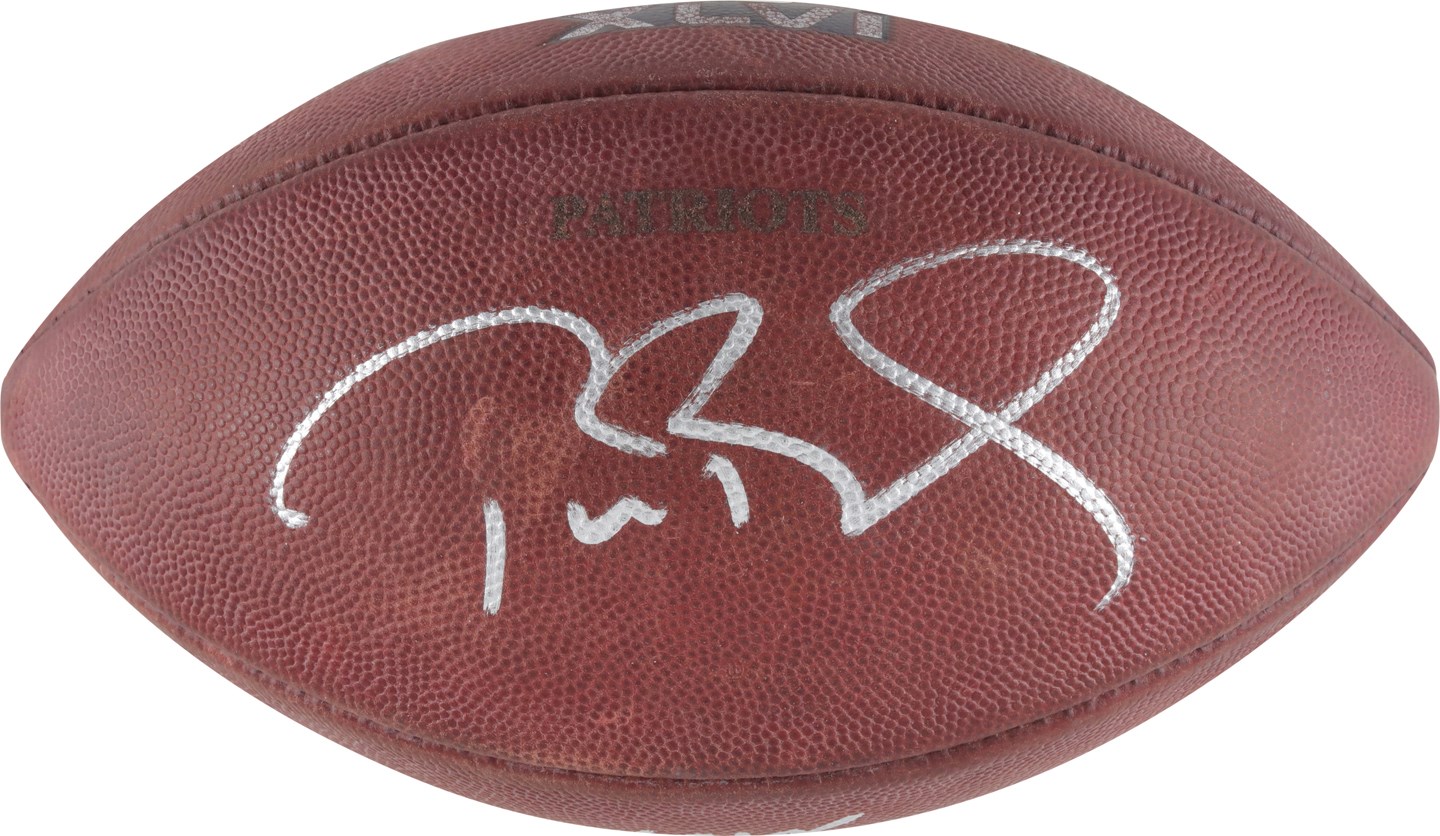 2012 Tom Brady & Eli Manning Signed Super Bowl XLVI Game Used Football (NFL PSA, Tristar, Beckett)