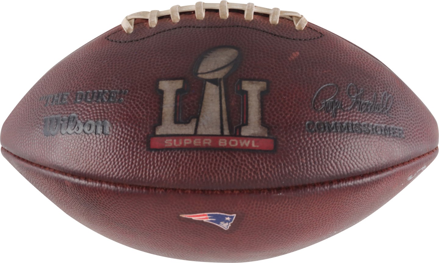 2017 Super Bowl LI New England Patriots Game Used Football - Historic Comeback (PSA)